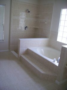 Custom Tiled Shower and Tub Surround